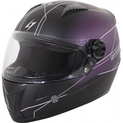 Capacete Integral SWIFT FLORA Preto / Fuchsia Metal Mate STORMER