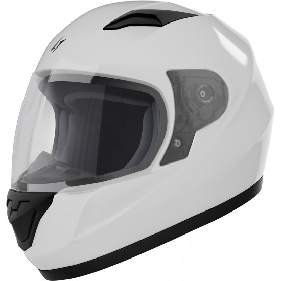 Capacete Criança RULE SOLID Branco Brilhante STORMER