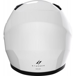 Capacete Criança RULE SOLID Branco Brilhante STORMER