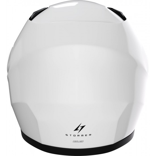 Capacete Criança RULE SOLID Branco Brilhante STORMER