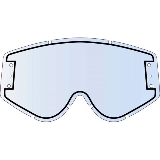 LENTE HZ "EVIDENCE" Dupla Transparente roll-off Hz Goggles