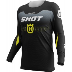 Camisola AEROLITE HUSQVARNA Preta / Cinza SHOT