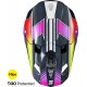 Capacete LITE RACING Azul / Amarelo Neon Pérola SHOT