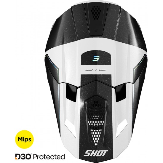 Capacete LITE S10 Holographic Pérola SHOT