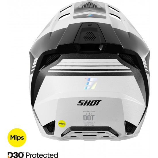 Capacete LITE S10 Holographic Pérola SHOT
