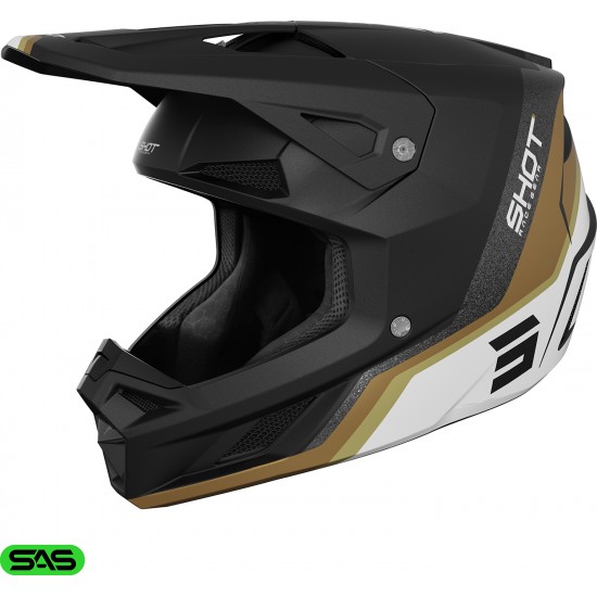 Capacete SPEED ATOMIC Dourado Mate SHOT