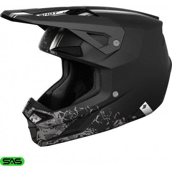 Capacete SPEED BATTLE Preto Mate SHOT