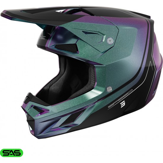 Capacete SPEED FURY Camalião Pérola SHOT