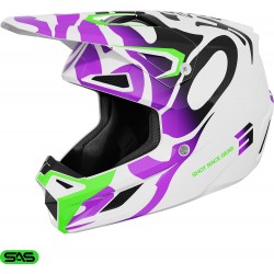 Capacete Criança SPEED GHOST Roxo Brilho SHOT