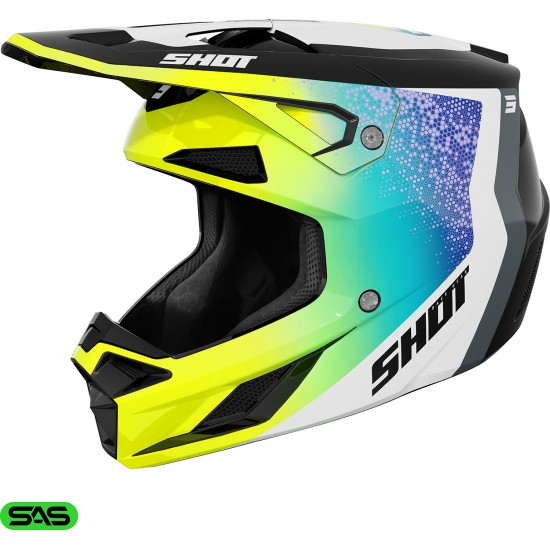 Capacete SPEED HYBRID Amarelo Neon Brilho SHOT