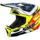 Capacete FURIOUS FLASH Azul / Amarelo Neon Brilho SHOT