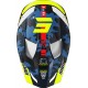 Capacete FURIOUS FLASH Azul / Amarelo Neon Brilho SHOT