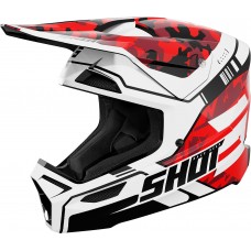 Capacete Criança FURIOUS FLASH Vermelho Brilho SHOT