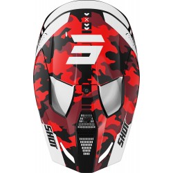 Capacete Criança FURIOUS FLASH Vermelho Brilho SHOT