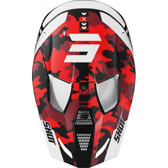 Capacete Criança FURIOUS FLASH Vermelho Brilho SHOT