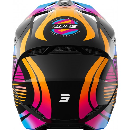 Capacete Criança FURIOUS MIAMI Laranja Brilho SHOT