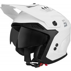 Capacete DROP SOLID Branco Brilho SHOT