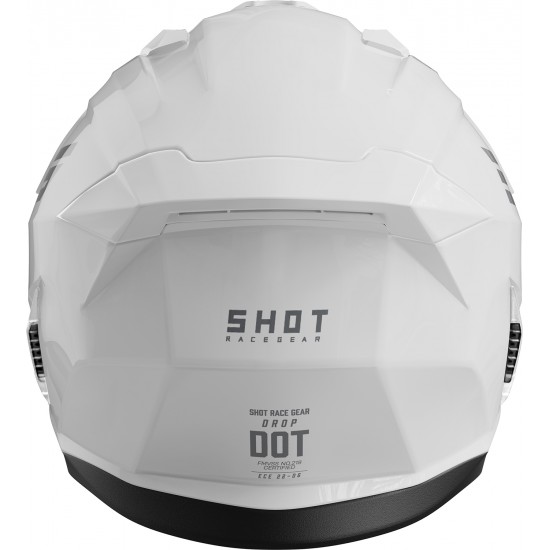 Capacete DROP SOLID Branco Brilho SHOT