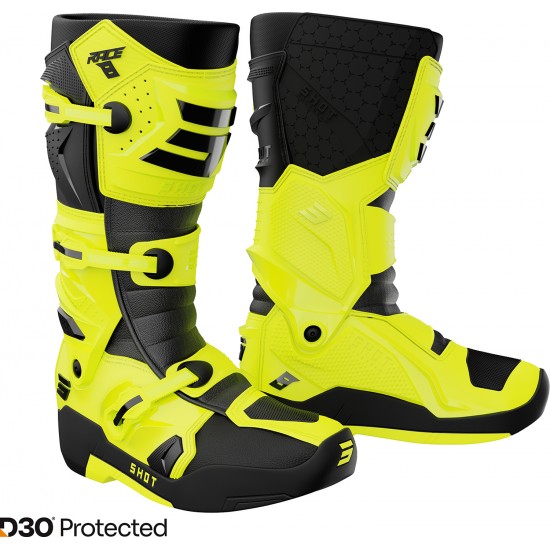 Botas RACE 8 Amarelas Neon SHOT