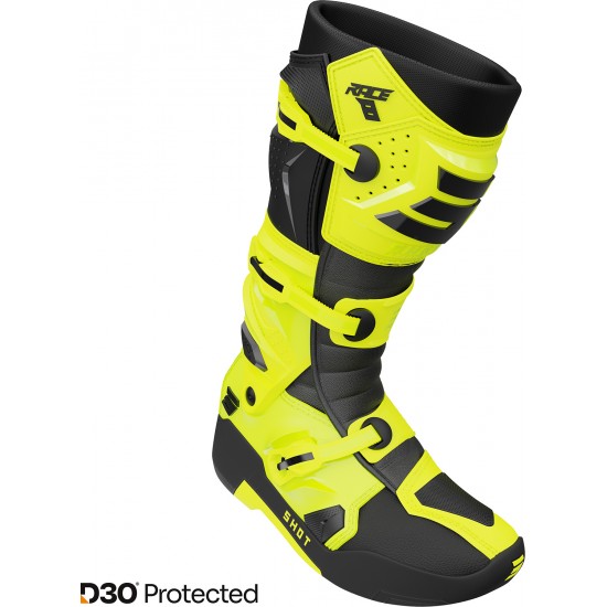 Botas RACE 8 Amarelas Neon SHOT