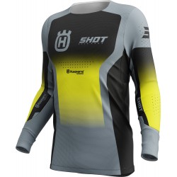 Camisola AEROLITE HUSQVARNA 2025 Preta / Cinza SHOT