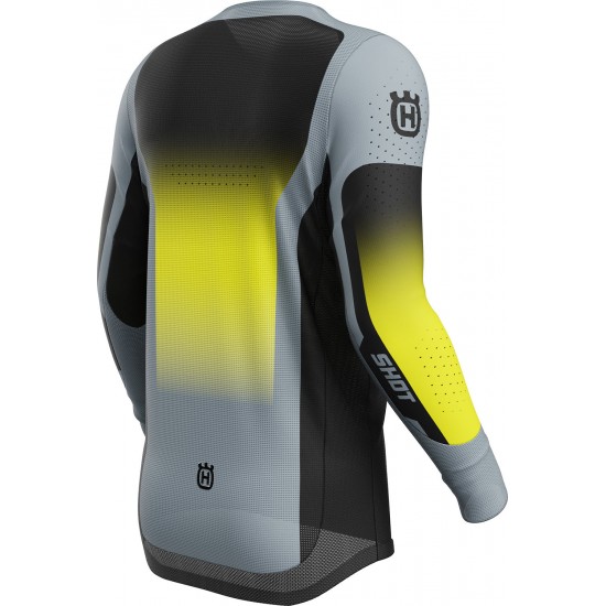 Camisola AEROLITE HUSQVARNA 2025 Preta / Cinza SHOT