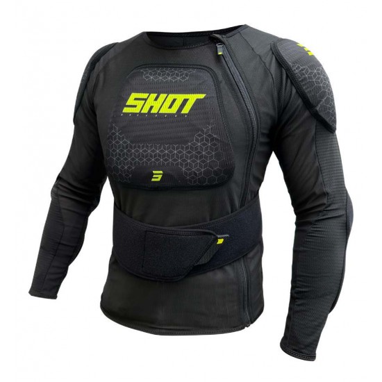 Colete Criança AIRLIGHT Preto / Amarelo Neon SHOT