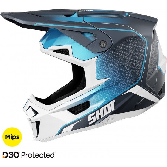 Capacete LITE CHALLENGER Azul Mate SHOT