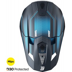 Capacete LITE CHALLENGER Azul Mate SHOT