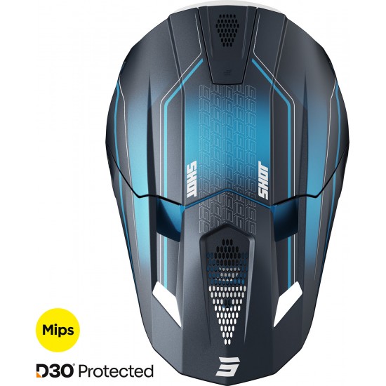 Capacete LITE CHALLENGER Azul Mate SHOT