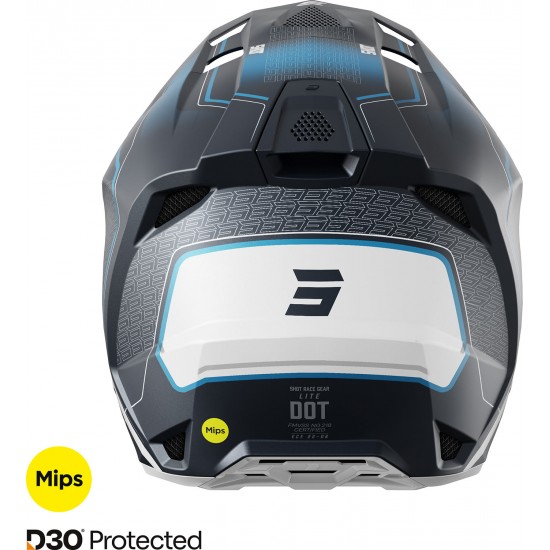 Capacete LITE CHALLENGER Azul Mate SHOT