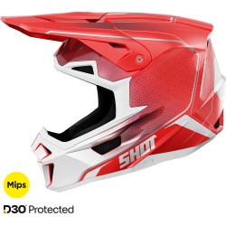 Capacete LITE CHALLENGER Vermelho Pérola SHOT