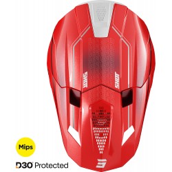 Capacete LITE CHALLENGER Vermelho Pérola SHOT