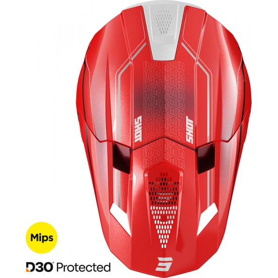 Capacete LITE CHALLENGER Vermelho Pérola SHOT
