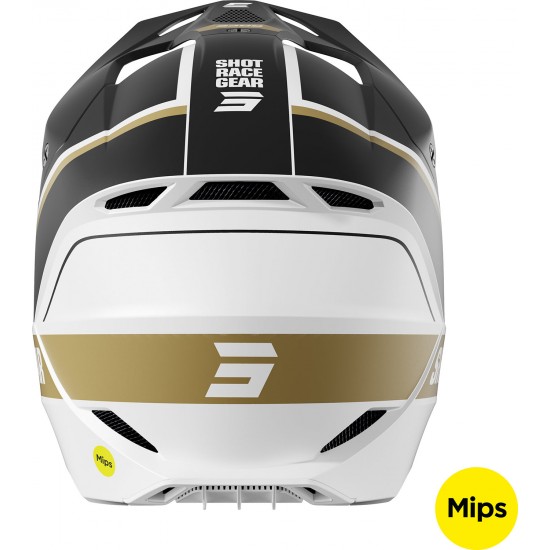Capacete RACE MYTHIC Preto / Dourado Mate SHOT