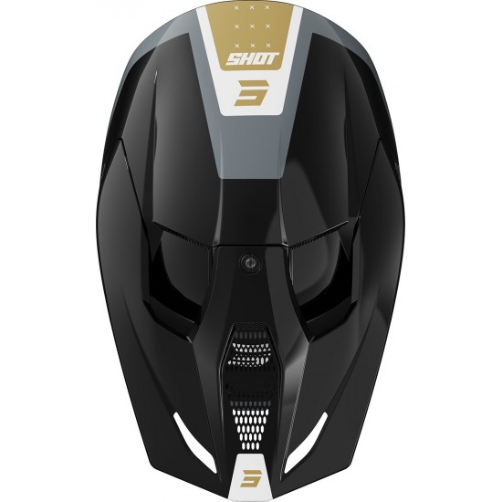 Capacete FURIOUS LEAGUE Preto / Dourado Brilho SHOT