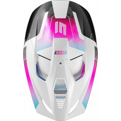 Capacete Criança FURIOUS PHASER Preto / Azul / Rosa Pérola SHOT