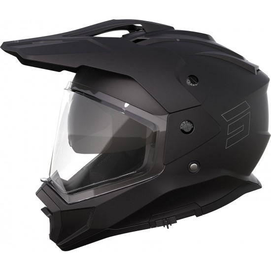 Capacete c / Viseira TREK SOLID Preto Mate SHOT