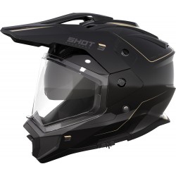 Capacete c / Viseira TREK RALLY Preto / Areia Brilhante SHOT