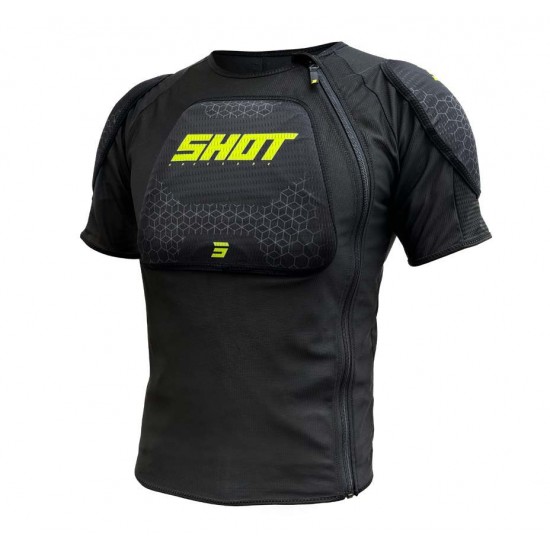 Colete Criança AIRLIGHT Preto / Amarelo Neon SHOT