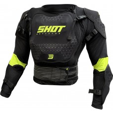 Colete Adulto OPTIMAL 2.0 Preto / Amarelo Neon SHOT