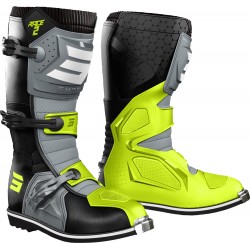 Botas RACE 2 Pretas / Cinza / Amarelas Neon SHOT