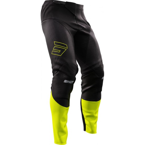 Calças CONTACT PATROL Pretas / Amarelas Neon SHOT