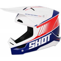 Capacete FURIOUS PEAK Azul / Vermelho Brilhante SHOT