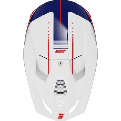 Capacete FURIOUS PEAK Azul / Vermelho Brilhante SHOT