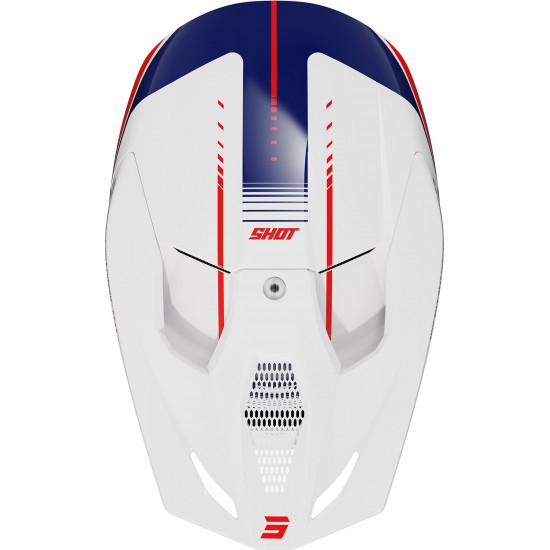 Capacete FURIOUS PEAK Azul / Vermelho Brilhante SHOT