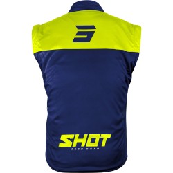 Casaco S / Mangas BODYWARMER LITE 3.0 Azul Marinho / Amarelo Neo SHOT