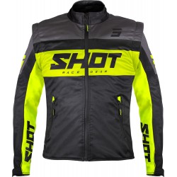 Casaco SOFTSHELL LITE 3.0 Preto / Amarelo Neon SHOT
