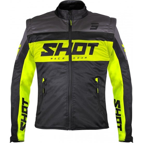 Casaco SOFTSHELL LITE 3.0 Preto/Amarelo Neon Shot