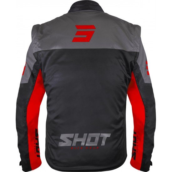 Casaco SOFTSHELL LITE 3.0 Preto/Vermelho Shot